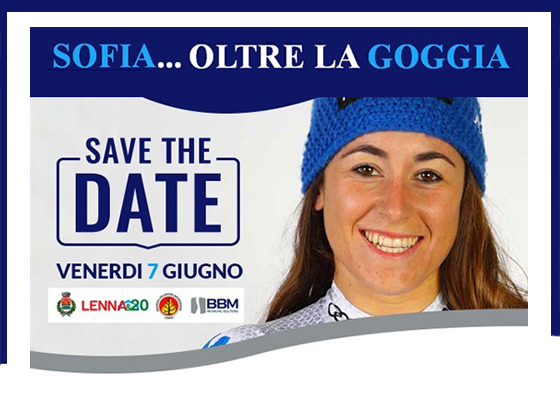 Sofia…oltre la goggia – la campeona en lenna para beneficencia