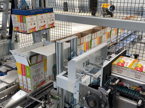 Supply of packaging line with Pick & Place system