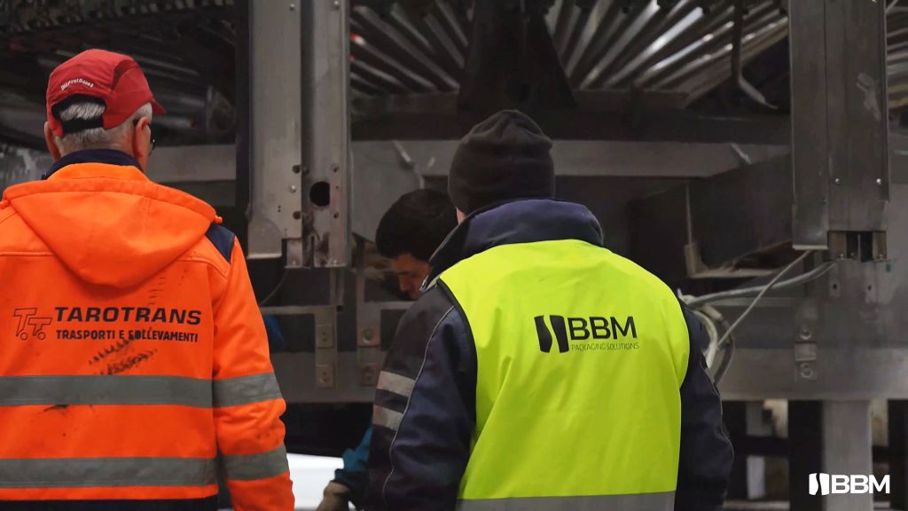 trasporto eccezionale linea di imbottigliamento