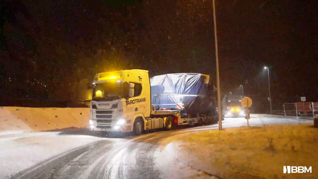 trasporto eccezionale linea di imbottigliamento