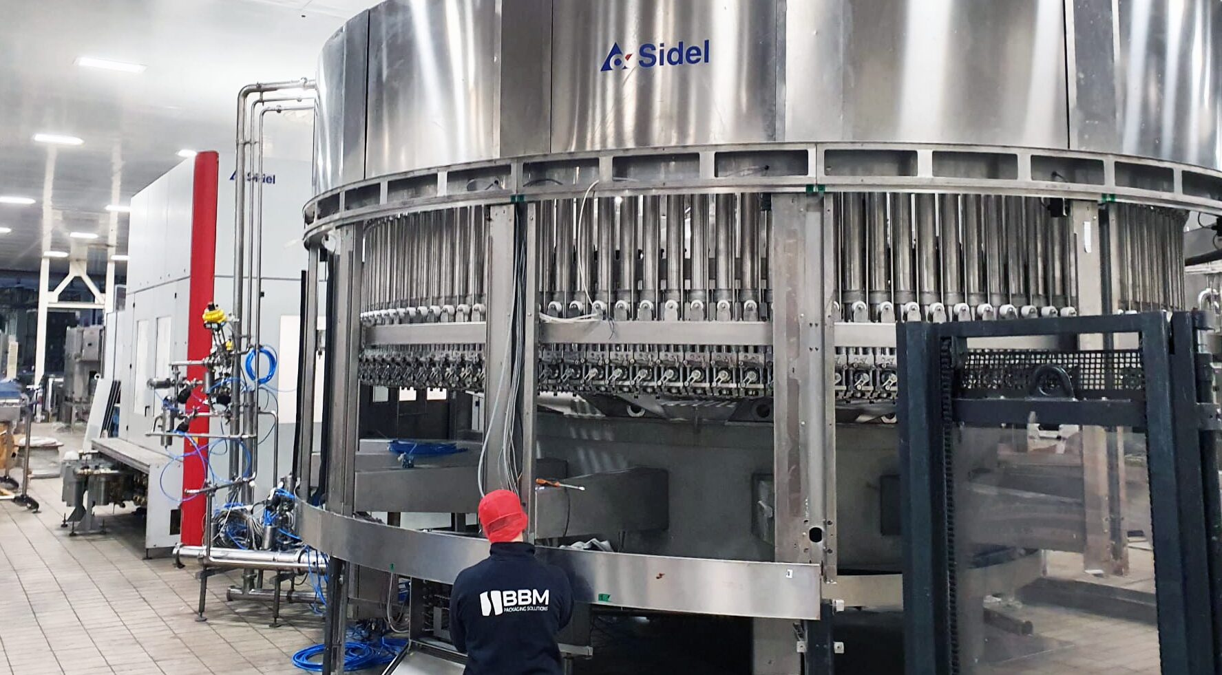 Montaggio della linea di imbottigliamento per Acqua S.Bernardo presso lo stabilimento di Garessio