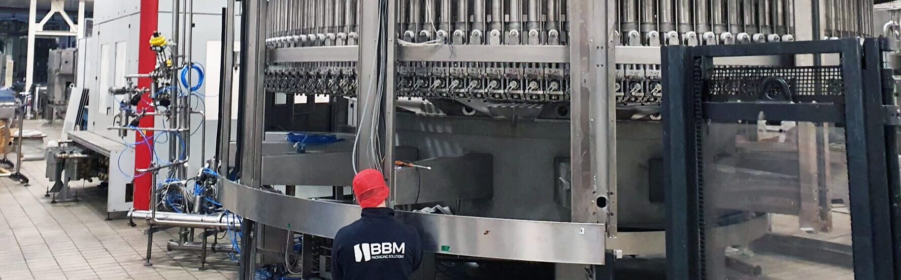 Installation of the PET bottling line at Acqua S.Bernardo's Garessio plant