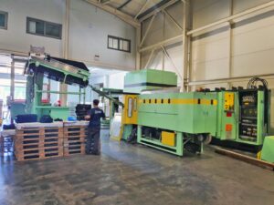 Soffiatrice SIDEL SBO10 in fase di installazione presso il cliente FIMI Beverages a Creta (Grecia)