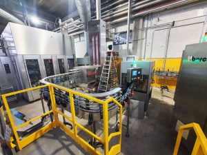Depalettiseur bouteilles huilerie