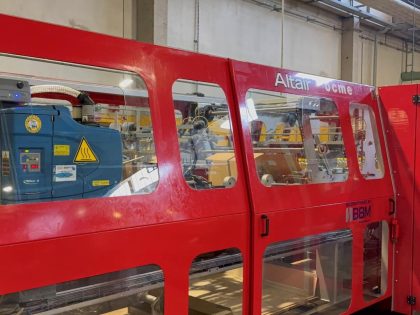 Used OCME Altair N70 cartoner (2007), up to 25,000 bph. Available as-is or overhauled and guaranteed, ready for customization