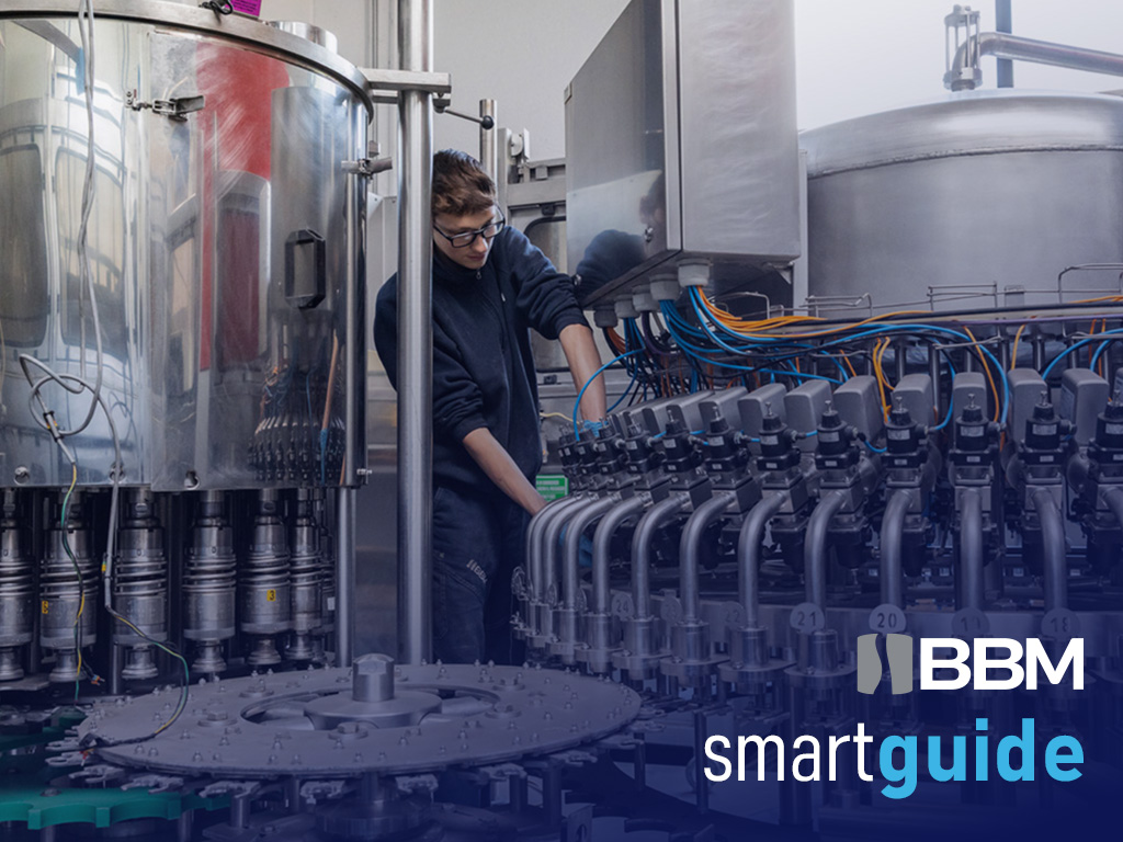 Discover BBM's automatic liquid filling machines. Rotary filling machines for PET, glass bottles and cans. SIDEL and KRONES filling machines.