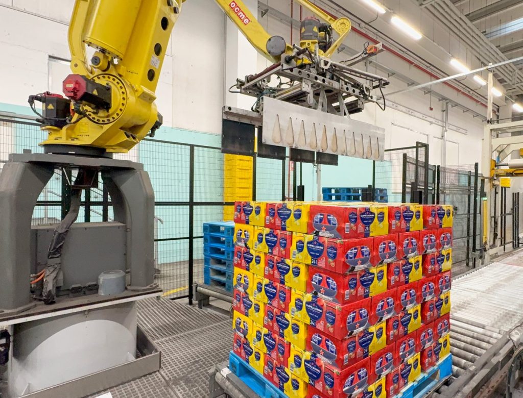 Used, reconditioned, and guaranteed OCME Pegasus palletizer